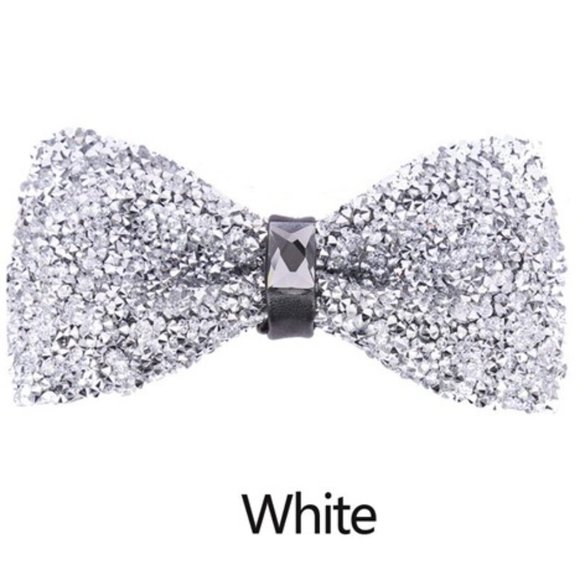 NEW Rhinestone Glitter Bow-Tie - Adjustable & Multiple Colors Available! - Picture 8 of 9